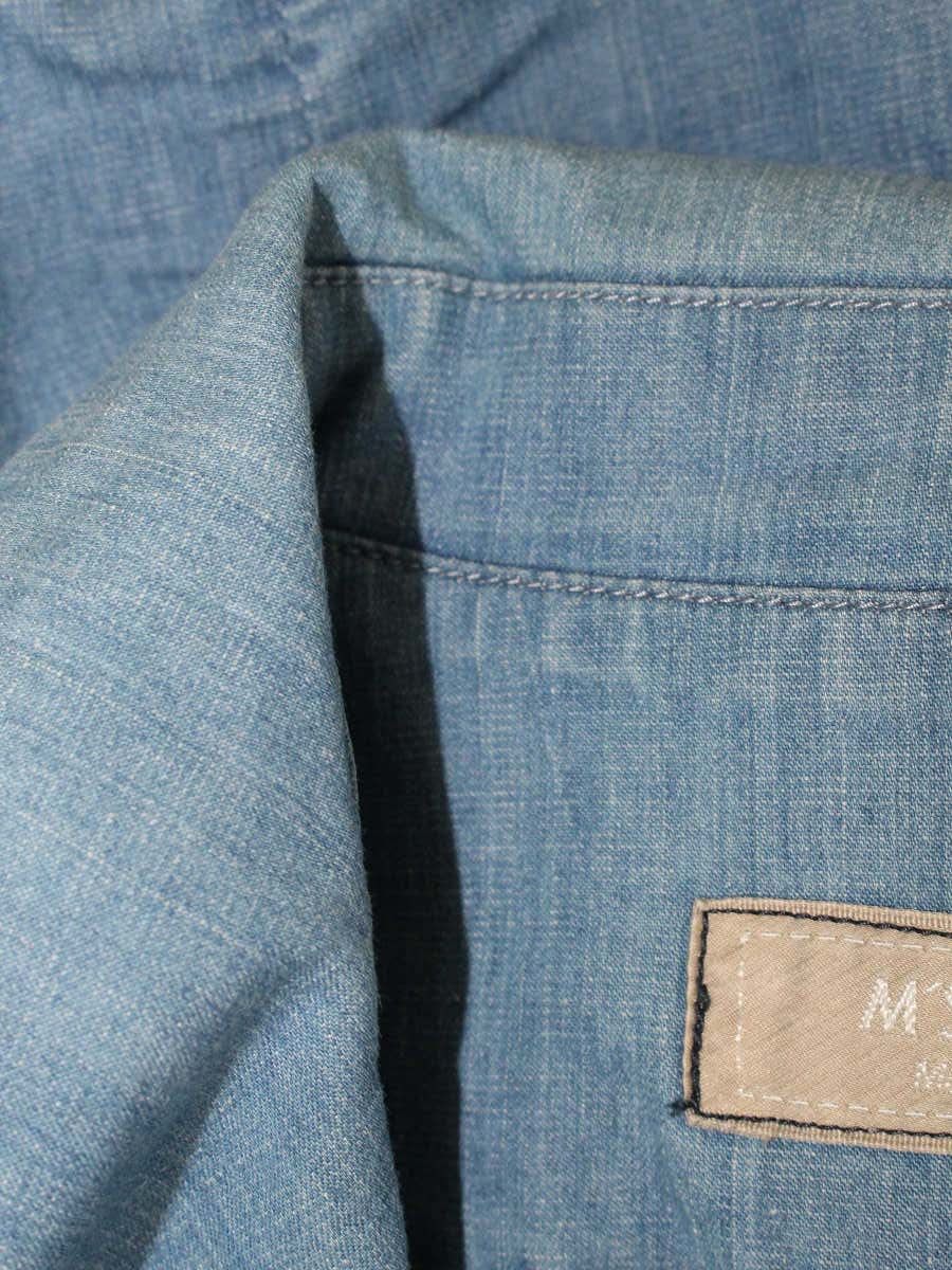 エムズグレイシー 724314 ジャケット 38 ブルー デニム フリル IT2854O1H3OO