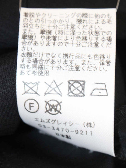 エムズグレイシー Monotone Cut sew 815312 Tシャツ カットソー 40 ブラック IT4JTHMOP3KY 【SALE】