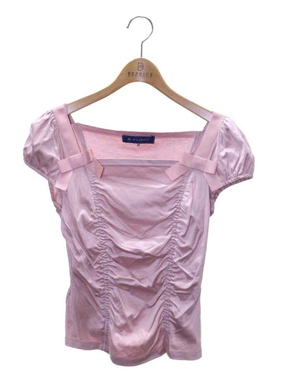 エムズグレイシー 825338 Tシャツ カットソー 38 ピンク リボン IT7Z2JCGLLLD