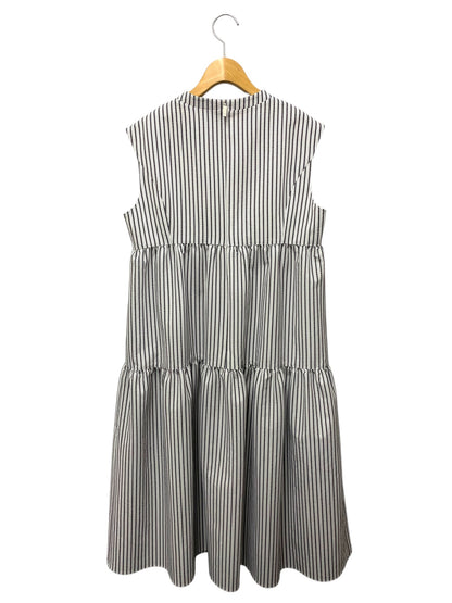 ルネ Soft Light Stripe Dress 5526180 ワンピース 38 グレー ストライプ ITKM9FXJX7TS