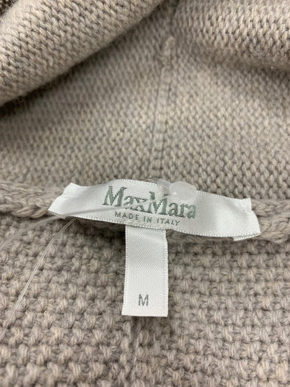 マックスマーラ カーディガン Ⅿ グレージュ ウール 白タグ IT6PU93K7ECQ