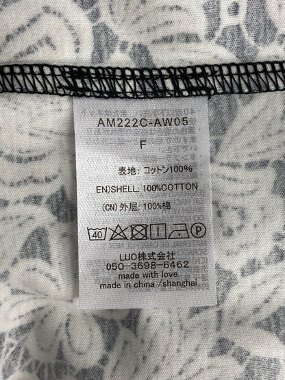 アミカ キッズ AM222C-AW05 Tシャツ F ブラック フラワーモチーフ ITUTNVY1RV2O