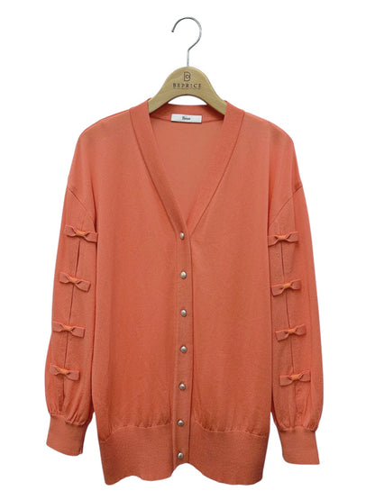 ルネ 6132310 カーディガン 36 オレンジ リボン Vネック ITC0HQYP6ZM8