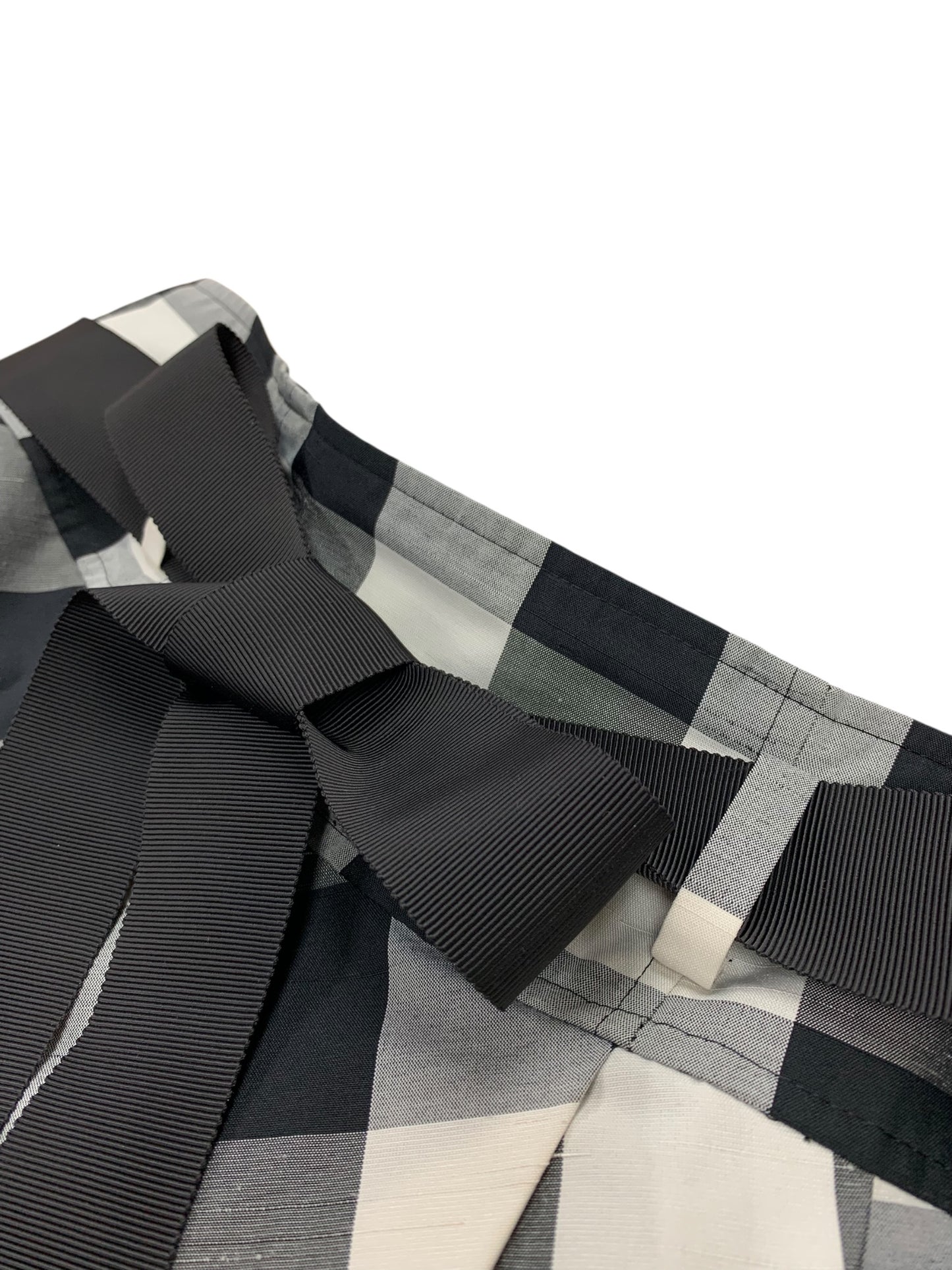 エムズグレイシー 217313 スカート 40 ブラック チェック フレア IT8LRP4I6WS0