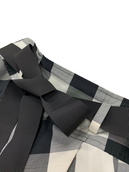 エムズグレイシー 217313 スカート 40 ブラック チェック フレア IT8LRP4I6WS0