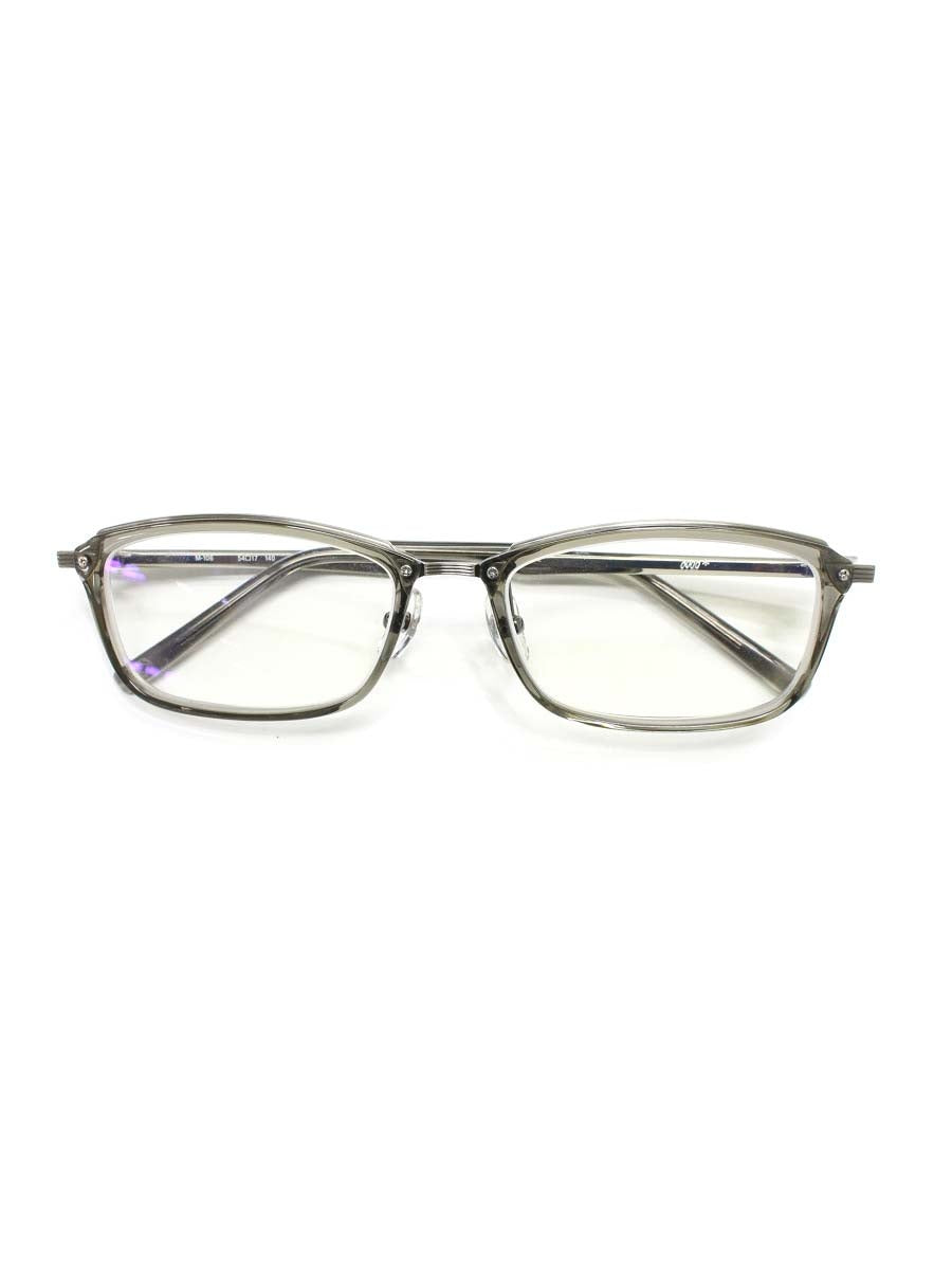 フォーナインズ M-106 メガネ 眼鏡 グレー セルフレーム フルリム スクエア クリア ITGP76XYPM2C