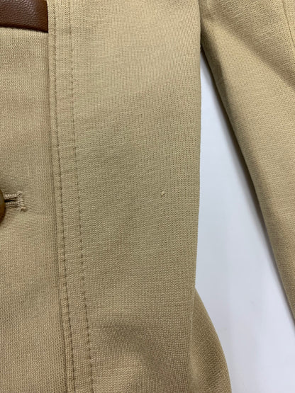 ラルフローレン Faux-Leather-Trim Ponte Trench Coat 200909068001 M ベージュ ITG77K2QW9Y4