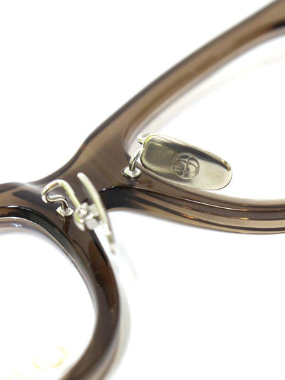ドメスティックインターナショナル DI-1004 メガネ ブラウン セルフレーム フルリム ウェリントンシェイプ IT7JHZTJP9G0