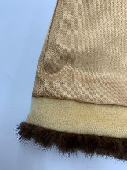 レオナールファッション 0361950 0362951 スカートスーツ 13AR 76-99 ブラウン セットアップ ミンクファー ジャケット スカート カシミヤ IT5QW1F42HUW