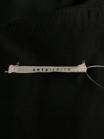 セタイチロウ D02-804 ワンピース 38 ブラック ビーズ スパンコール ITFBA222R8P0