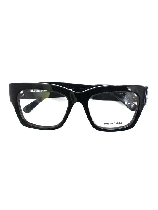 バレンシアガ BB0325O メガネ ブラック セルフレーム フルリム ウェリントン IT69LJX87LXE