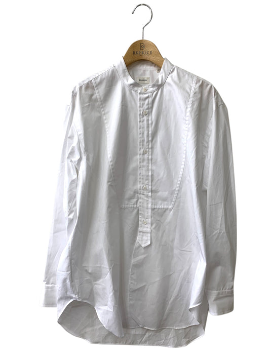 ブラミンク 7911-299-0020 バンドカラーシャツ 46 ホワイト コットン IT81SMSBDOXW