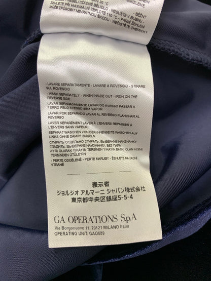 アルマーニエクスチェンジ 6LYM11 YJ9WZ M ネイビー ベルベット（ベロア）ジップアップスウェットパーカー ITXHRLG2OEJ5