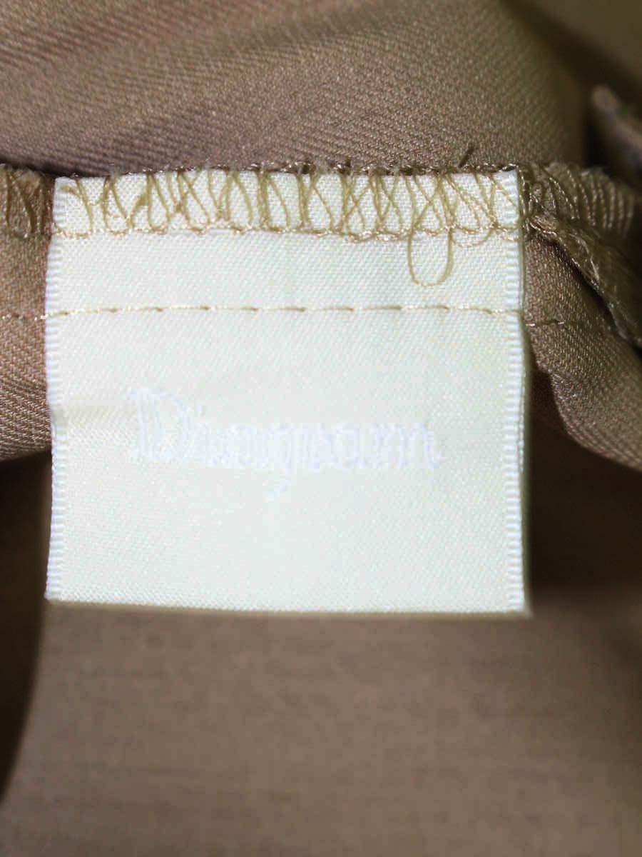 ダイアグラム 03213 11022-00 ワイドパンツ 36 ブラウン アニマルプリント ITHUUKBBX9YO