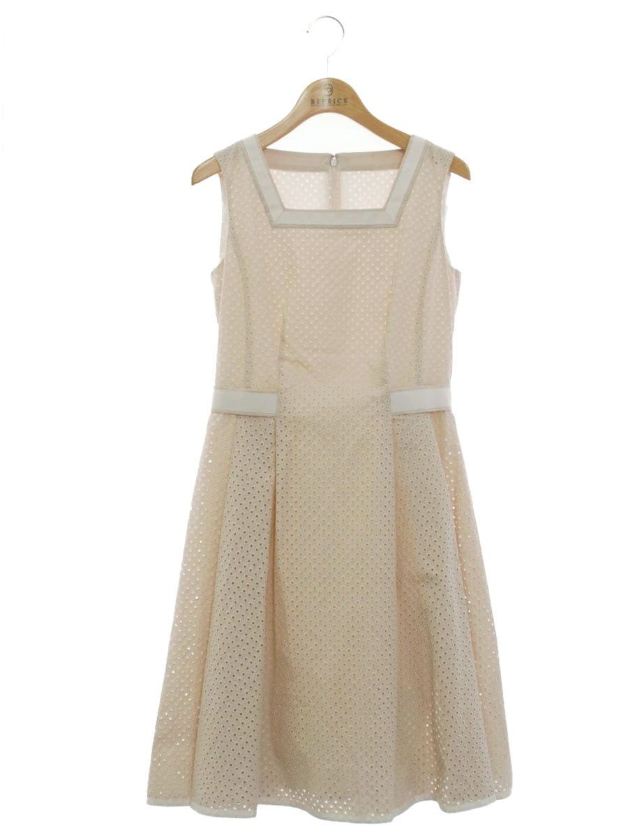ハロッズ 14108381 ワンピース 1 ピンクベージュ カットワーク IT7MOD4M719L