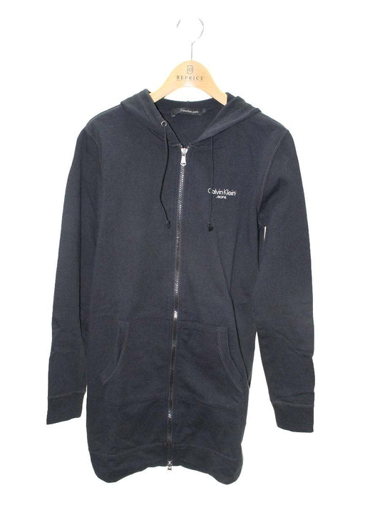カルバンクラインジーンズ CKKYKKA0612 パーカー L ネイビー ワンポイントロゴ ダブルジップ IT9G975ACME0
