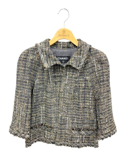 シャネル P26756V17016 ジャケット 38 グレー ツイード 05A 1B IT44B9078IPK 【SALE】