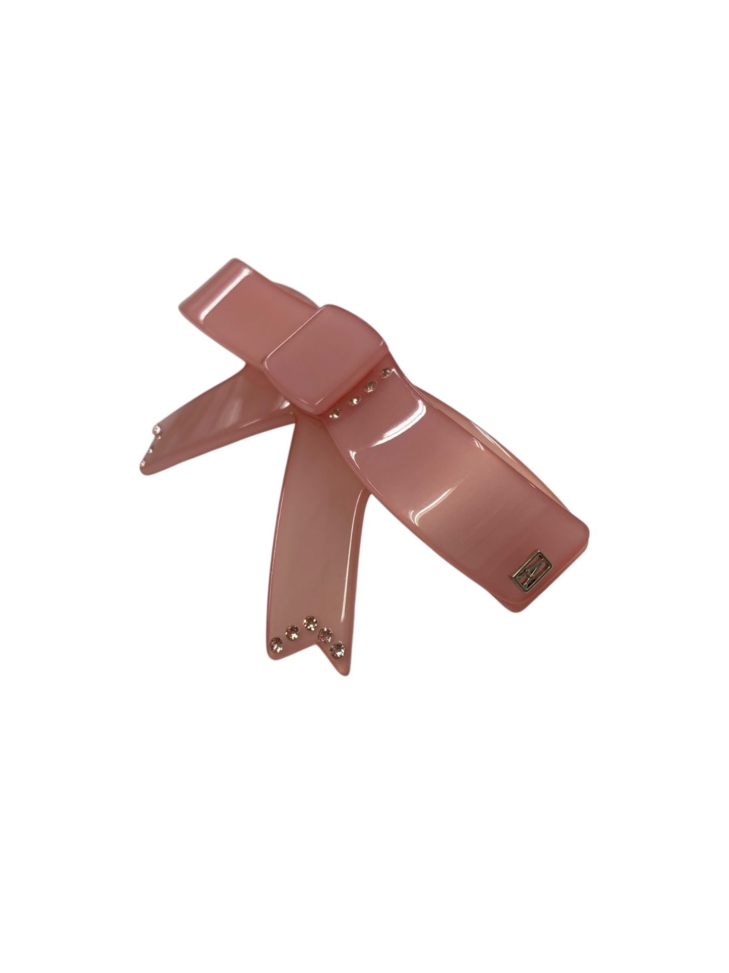 アレクサンドルドゥパリ バレッタ ピンク リボン ラインストーン ITQ1RESP7HFS 【SALE】