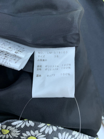 エムズグレイシー デイジー柄ジャガードコート 519103 38 ブラック フラワーモチーフ ITZZVHOWS1UQ 【SALE】