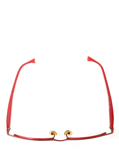 アランミクリ 2707 メガネ レッド コンビフレーム ハーフリム（ナイロール）オーバル（楕円） IT1CLYMVL6VV 【SALE】