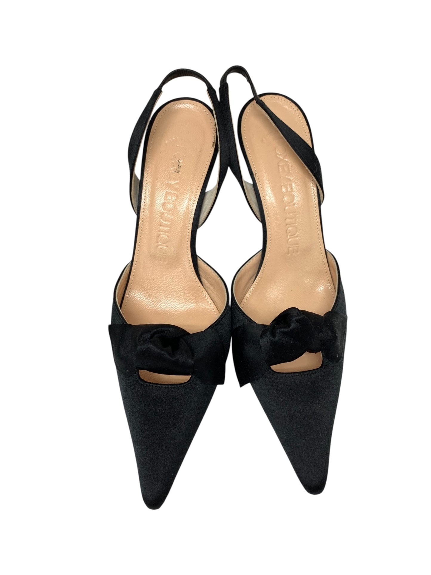 フォクシーブティック 20717 パンプス 35.5 ブラック サテン リボン ITIE5IKTNWXP 【SALE】