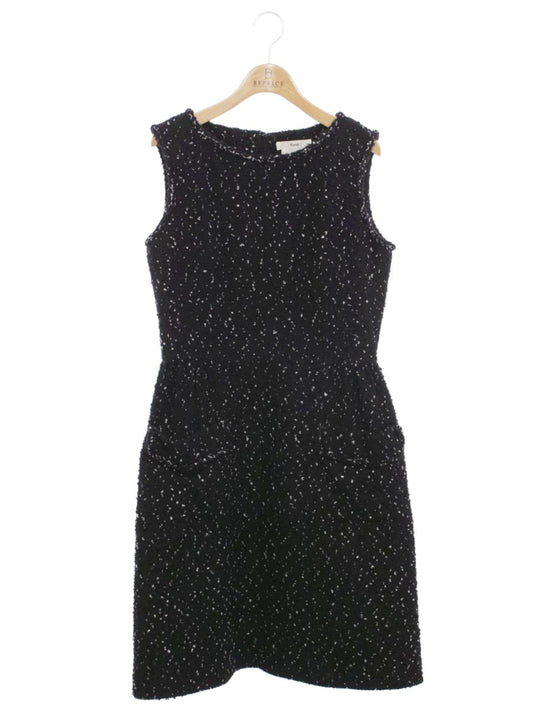 ルネ 6436490 ワンピース 38 ブラック TISSU ツイード IT5JSUB34OY4