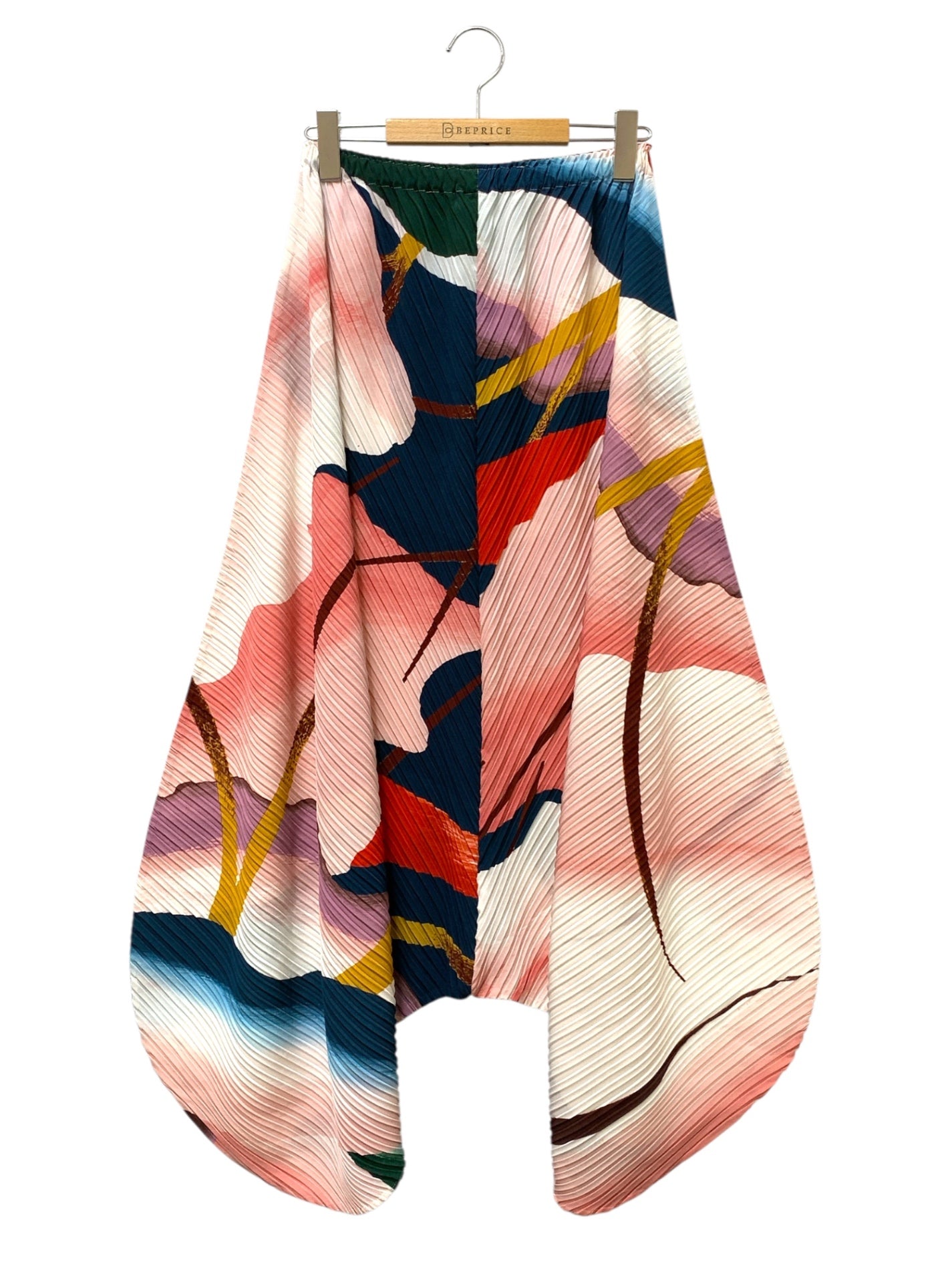 イッセイミヤケ  総柄プリーツ バルーン サルエルパンツ IM91FF139 2 マルチカラー 19SS ITN8KLY8BLZQ