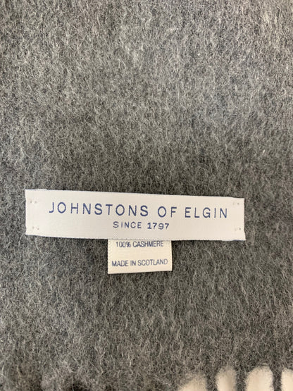 ジョンストンズ ストール グレー カシミヤ 大判 ITNEG2YS1V4N
