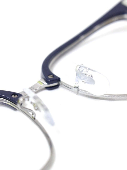 レイバン New CLUBMASTER RB7216 メガネ ネイビー/シルバー ブロウ スクエア コンビフレーム ITDGPJPBPNCG 【SALE】