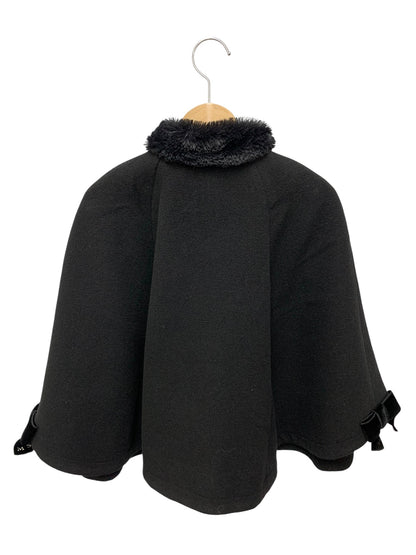 エムズグレイシー Ribboned Poncho 914524 ポンチョ 38 ブラック ITHOXQNA5II8