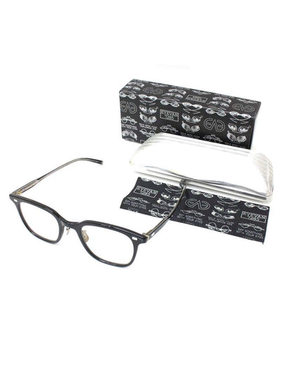 アイヴァン7285 319 メガネ ブラック セルフレーム フルリム ウェリントン ITPB1R66PSEW