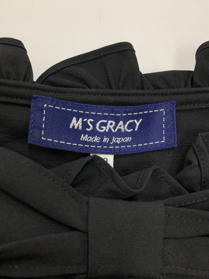 エムズグレイシー フリルプルオーバーブラウス 315511 38 ブラック ITK3TBMSJ7W2