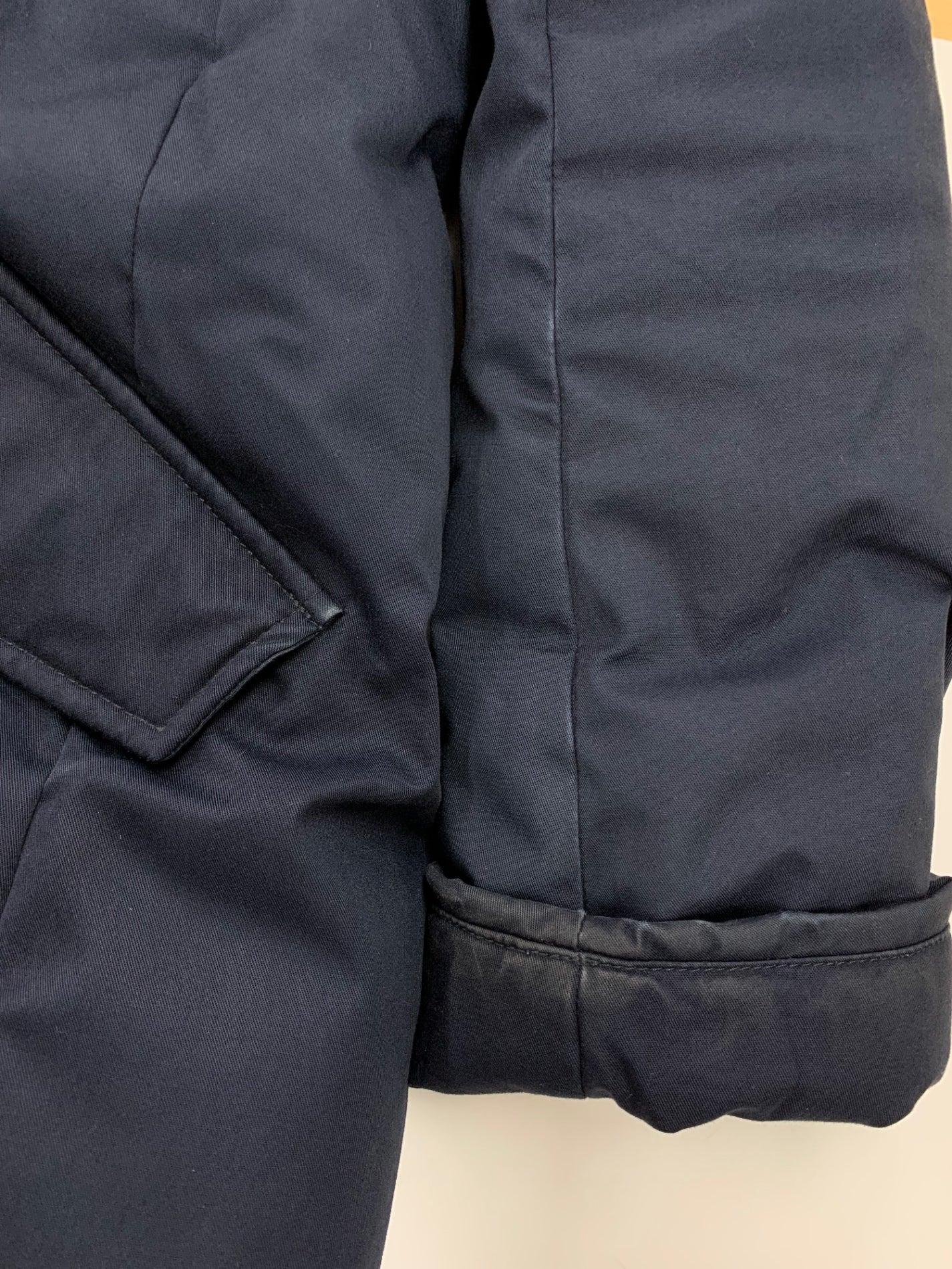 ウールリッチ COCOON PARKA WWCPS2869 ダウンコート XS ネイビー 中綿 ラビットファー ITH2WUFN1DEE