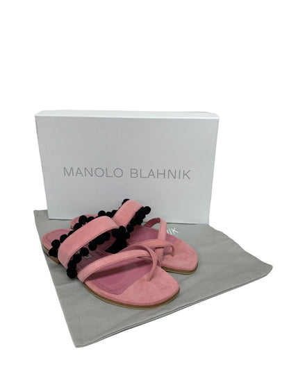 マノロブラニク シューズ 35.5 ピンク スエード ITC1JZZXEX3S 【SALE】