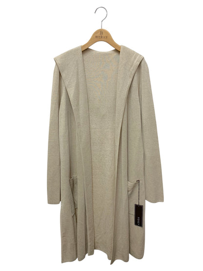 フォクシーブティック Knit Cardigan VOYAGE 39858 カーディガン F ベージュ リネン混 フード IT96RA9TRMHQ
