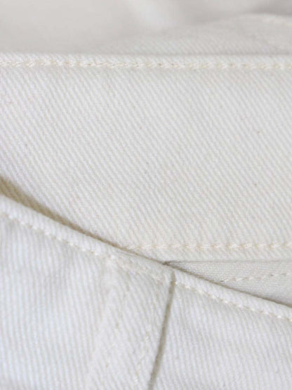 ウィークエンドマックスマーラ 513611096 デニムパンツ 38 アイボリー ワイド ITE9ZKOWY70C