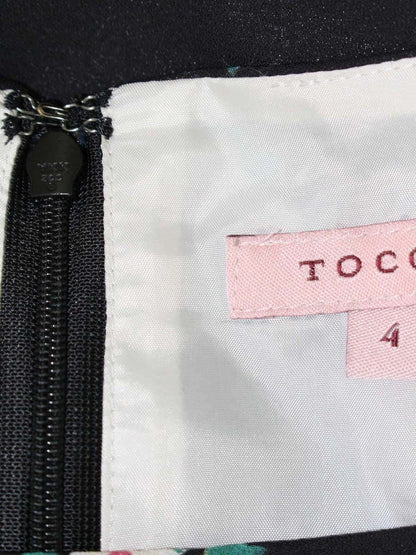 トッカ CHEERFUL JOY BOUQUET DRESS OPTOIZ0772 ワンピース 4 ブラック フラワープリント ITTR1XCBMPXW