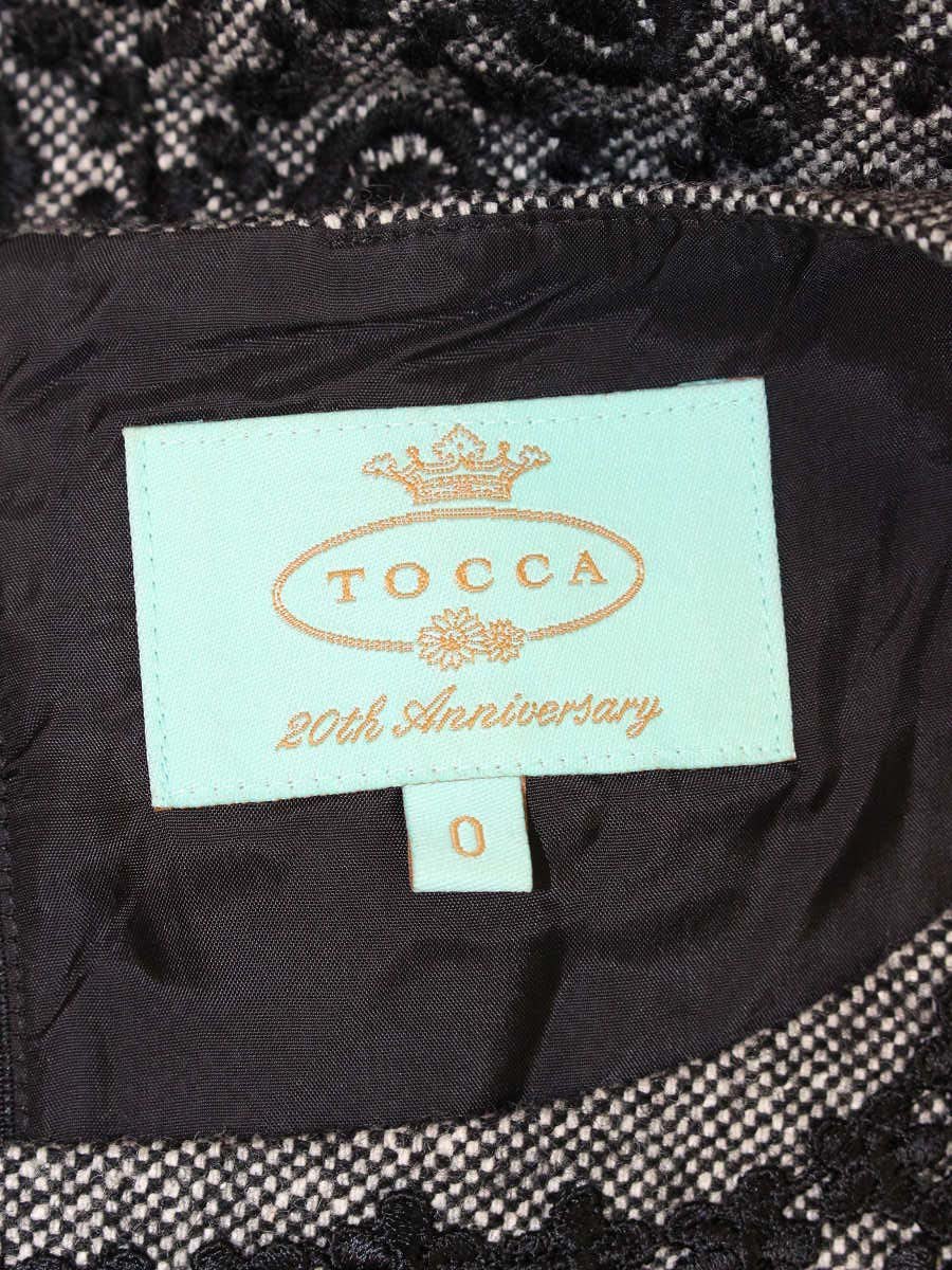 トッカ OPTOCW1818 ワンピース 0 グレー 20周年アニバーサリー 刺繍