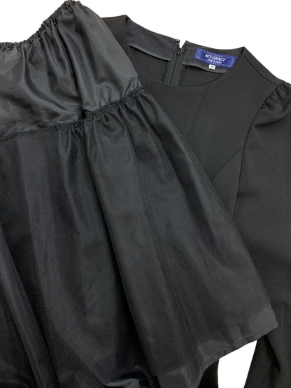 エムズグレイシー 311123 ワンピース 40 ブラック パニエ付き フレア ITLH36Y43HA4