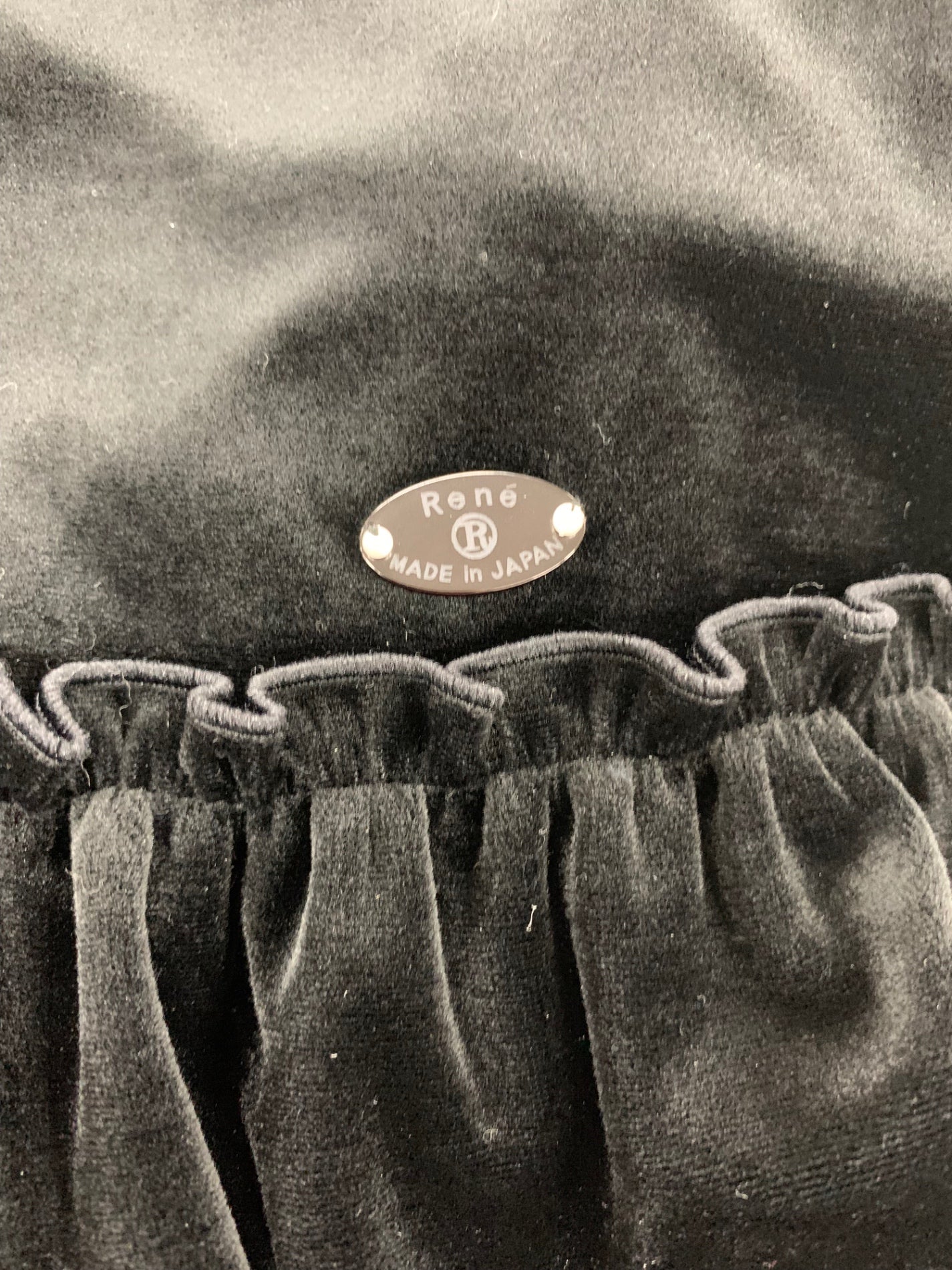 ルネ　ベロアワンピース　38 ルネ 5136530 ワンピース 38 ブラック ベロア パール | 中古