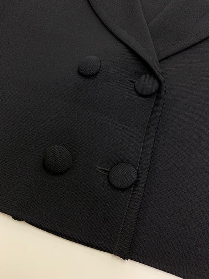 ルネ LIMITED EDITION Knit Short Jacket 6522980 ニットジャケット 38 ブラック IT86WZ90PMQE
