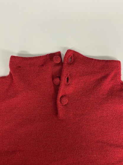 シビラ GBFAV-55190 ニット 40 レッド フラワーモチーフ 刺繍 ITWC0N48NMEY
