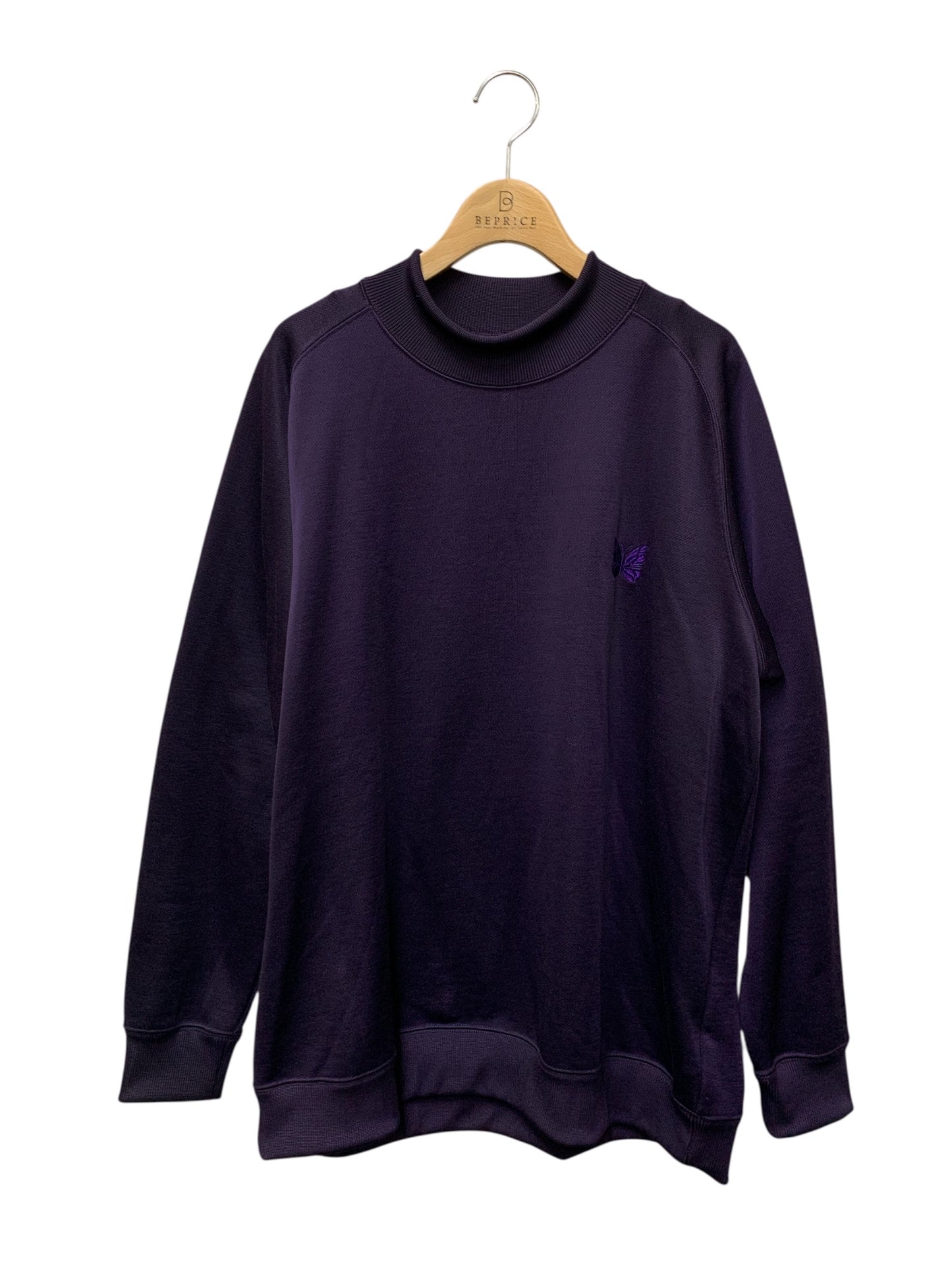 ニードルズ L/S Mock Neck Tee - C/PE Bright Jersey NS258 M パープル ロングスリーブ モックネック Tシャツ ITVTFZUU3VN6