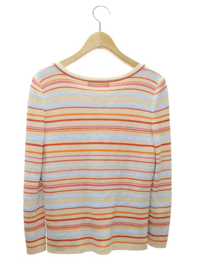 フォクシーブティック 30486 カーディガン 38 マルチカラー ボーダー ITIK9RXBP4NB