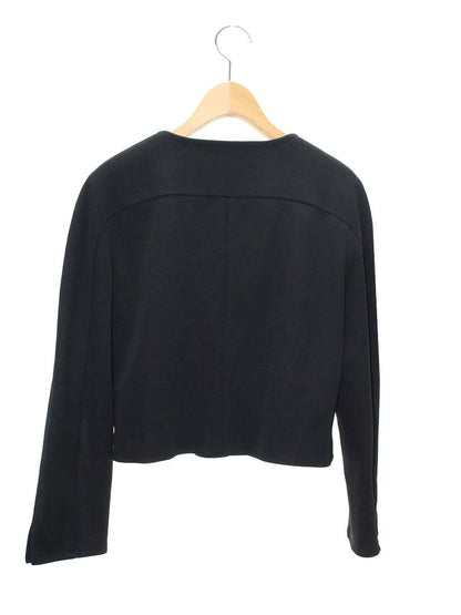 エムズグレイシー 914501 ジャケット 38 ブラック ノーカラー ブルゾン ITYOP3ZC6TA8