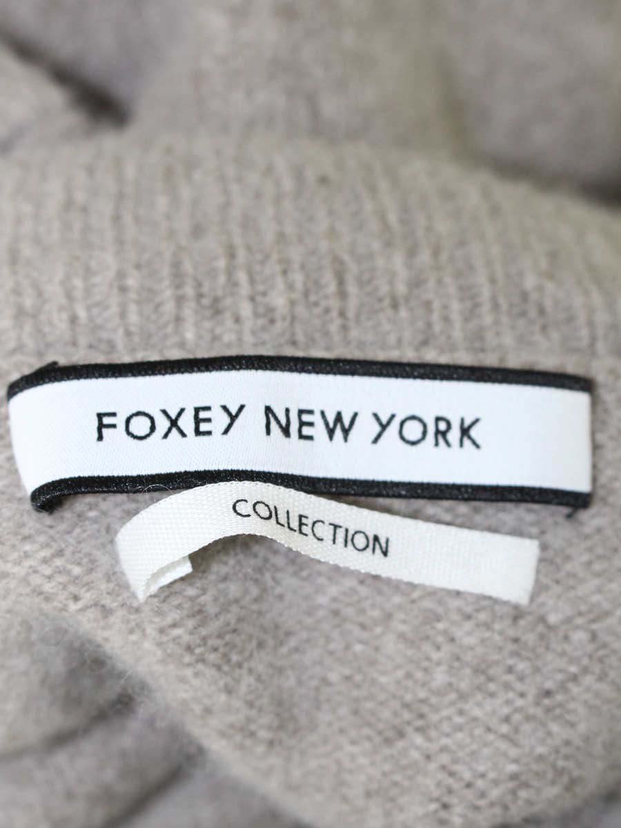 フォクシーニューヨーク collection 40008 ニット セーター 38 ベージュ Knit Top Peplum Flare ITHE5BEKE8DG