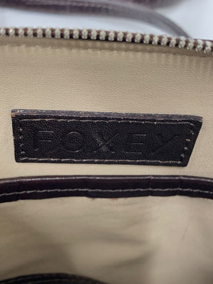 フォクシーブティック マカロンバッグ ショルダーバッグ ブラウン タッセル付き ITA4LRUTOB8S