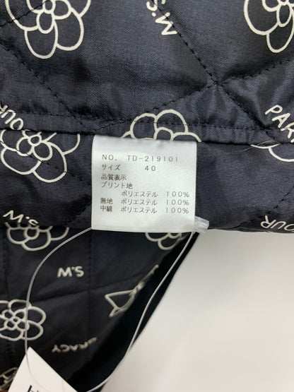 エムズグレイシー 219101 コート 40 ブラック フリル IT6IEM73SH6O