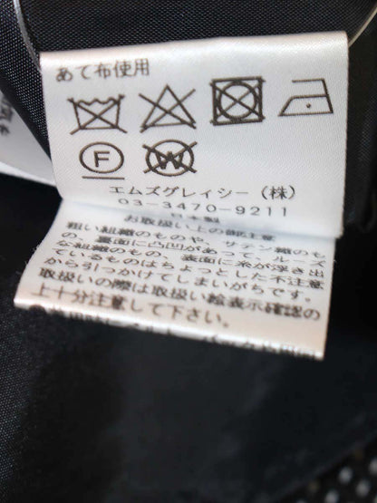 エムズグレイシー 117301 スカート 36 ブラック フラワーモチーフ タック ITZ849BHHVLO