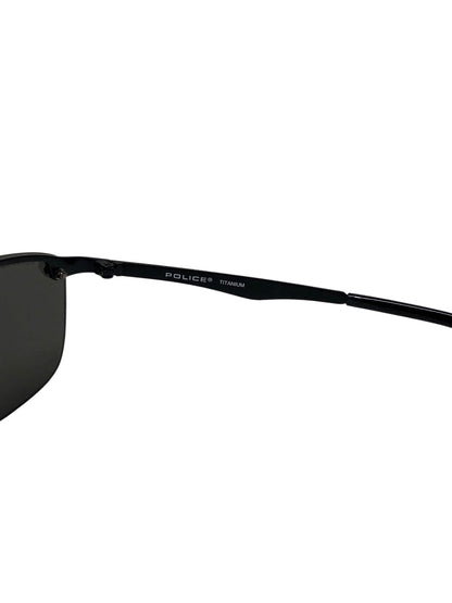 ポリス STORM ストーム SPL745J サングラス ブラック メタルフレーム スクエア ITWLCP3LPA2S
